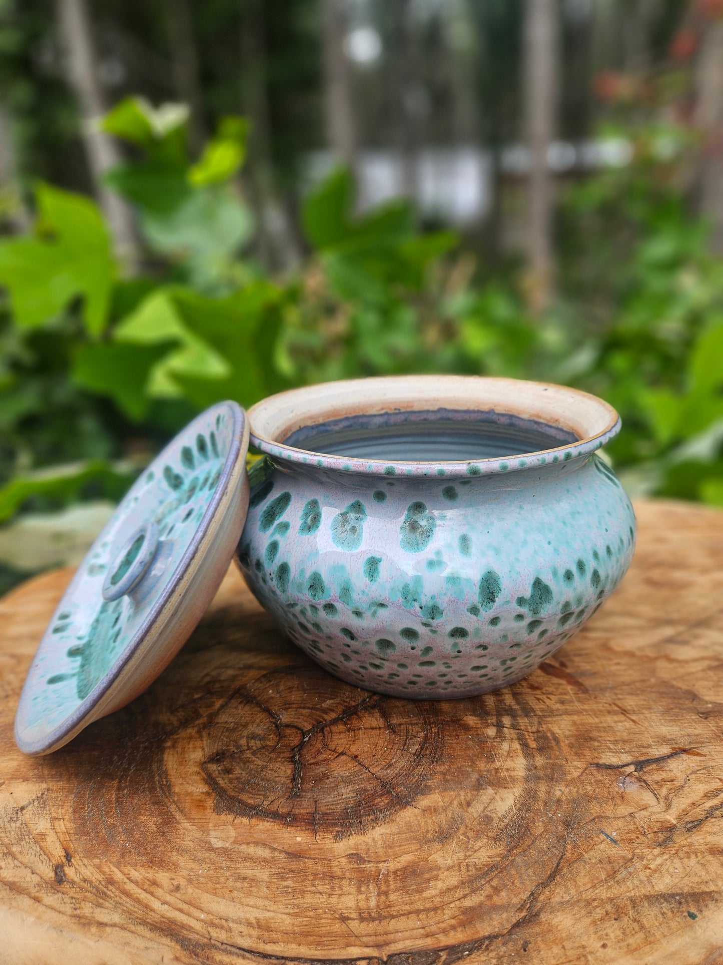 Blue and Green Casserole Dish
