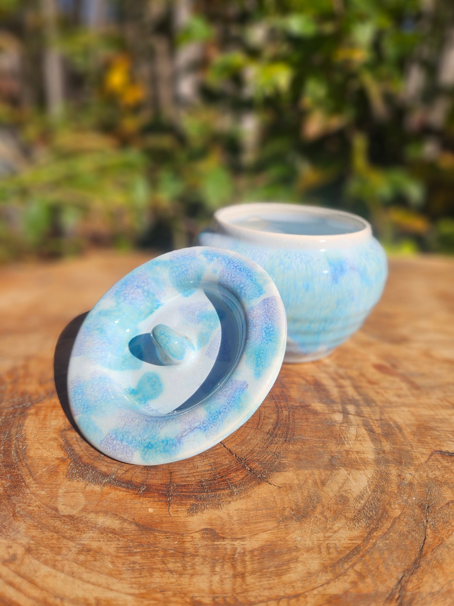 Light Blue Sugar Bowl