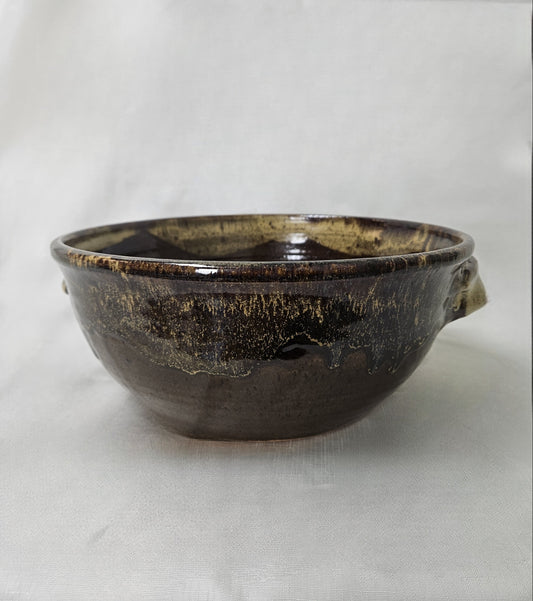 B2 - Large Brown Serving Bowl