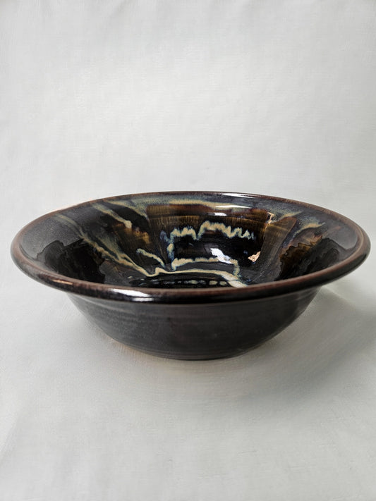 B8 - Medium Brown and Blue Bowl