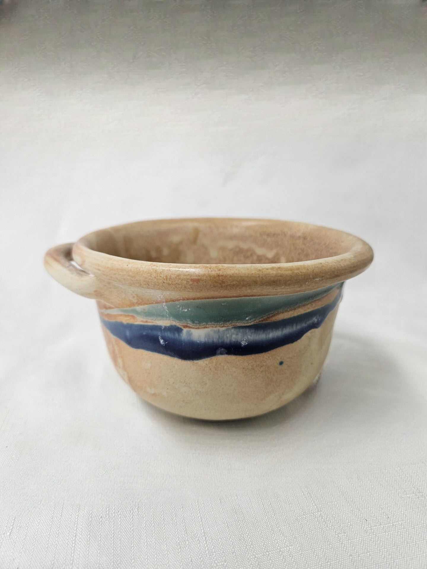 B11 - Beige and Color Drip Bowl