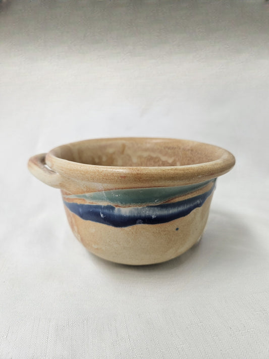 B11 - Beige and Color Drip Bowl