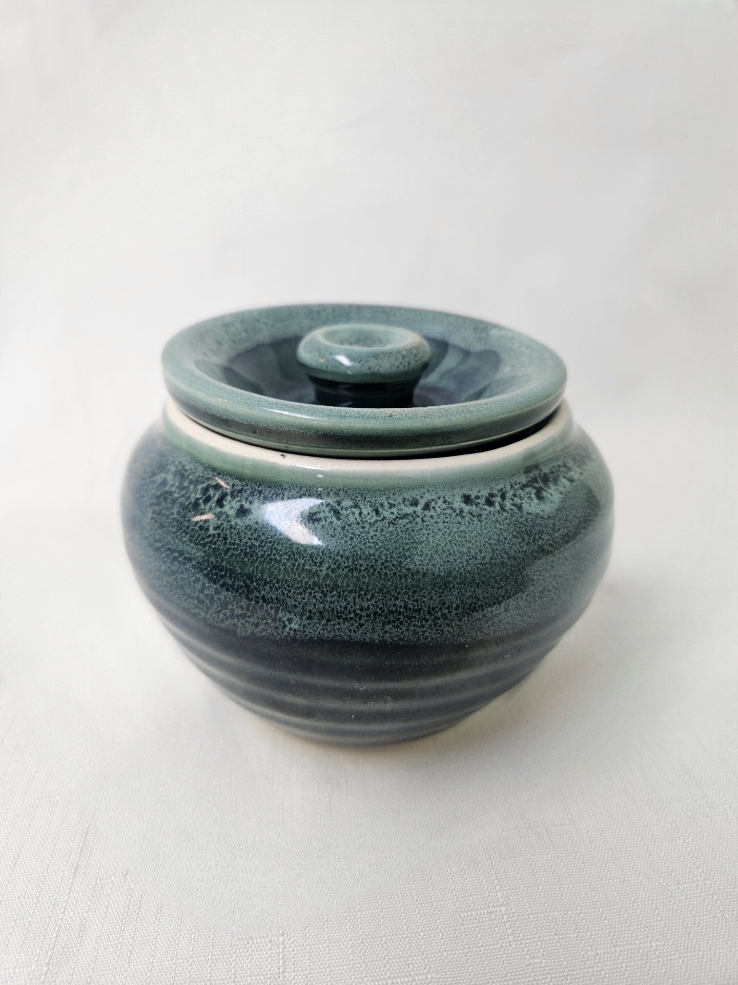 B49 - Green Sugar Bowl