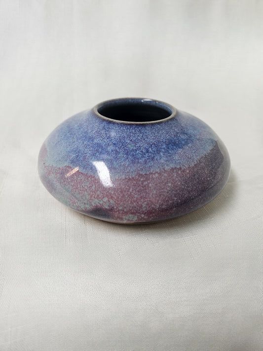 V32 - Blue and Purple Disk Vase