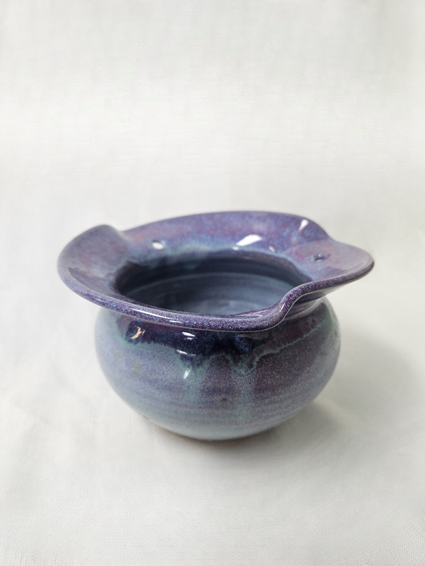 B82 - Purple and Blue Hanging Bowl