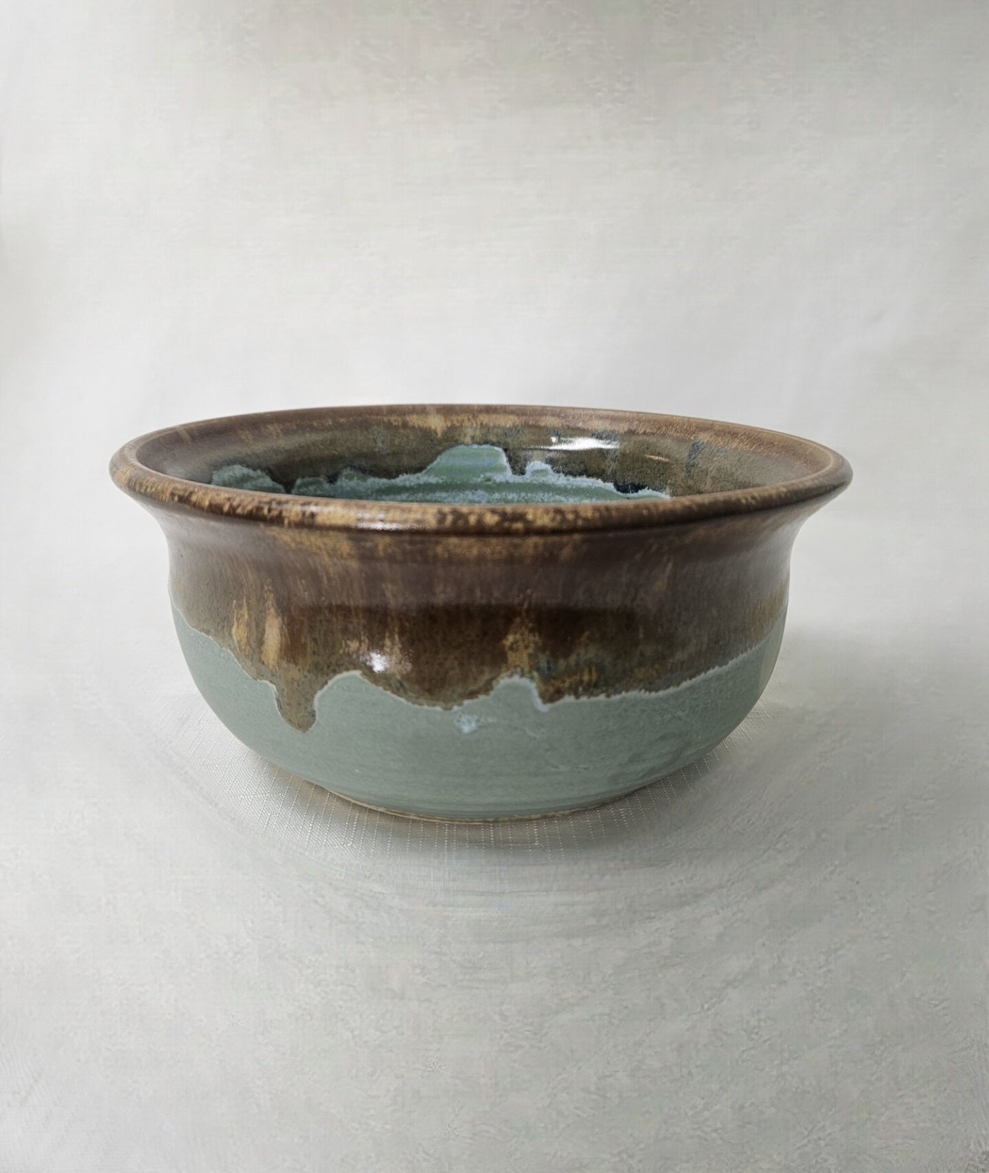 B90 - Teal and Brown Bowl