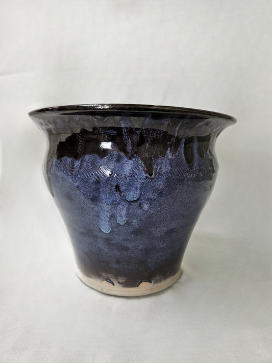 V43 - Large Blue and Black Vase