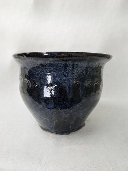 V41 - Large Blue and Black Vase
