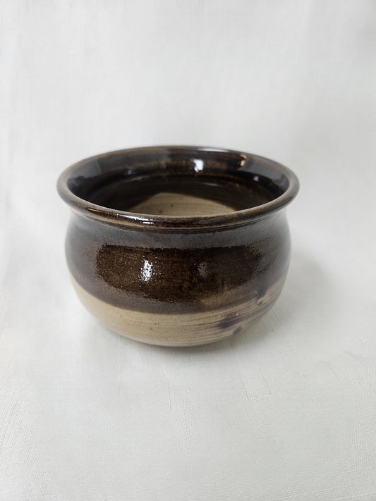 B57 - Brown and Beige Bowl